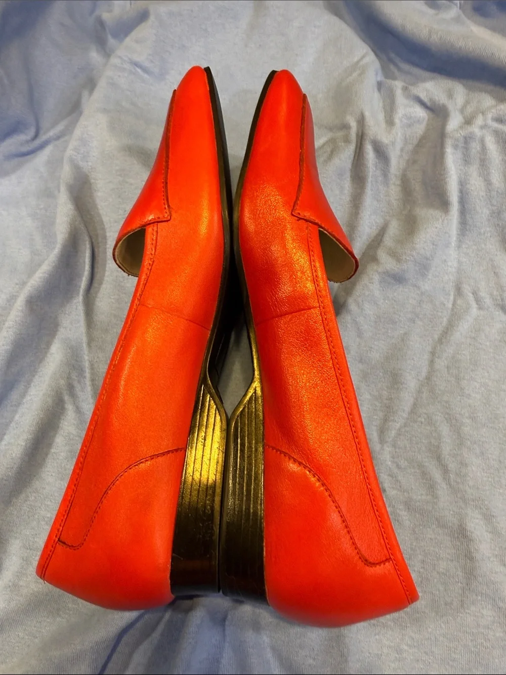J.G. Hook Red Leather Women's Loafers